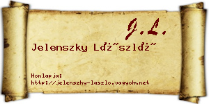 Jelenszky László névjegykártya